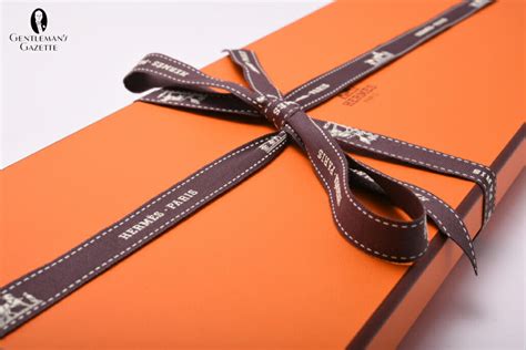 hermes box ribbon tie